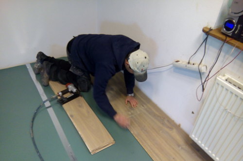 zwevend leggen houten vloeren